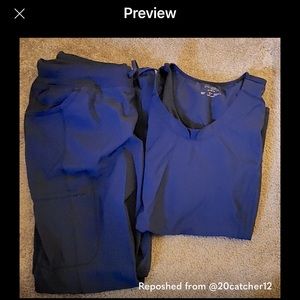 CHEROKEE INFINITY Scrub Set: XL TOP W/LRG PANT